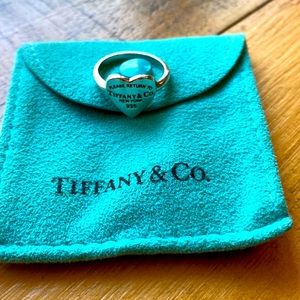 Return to Tiffany heart ring in silver